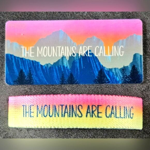 ZOX "THE MOUNTAINS ARE CALLING" #6932 SUPER RARE MOON CUT COLLECTIBLE WRISTBAND - Picture 6 of 6